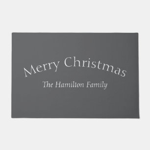 Christmas Family Name Doormat