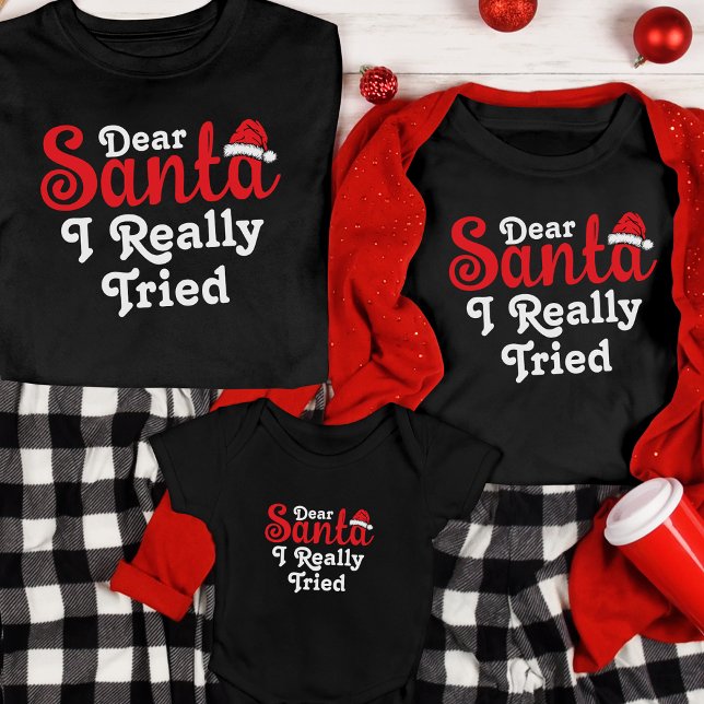Christmas Family Personalised Funny Dear Santa T-Shirt (Creator Uploaded)