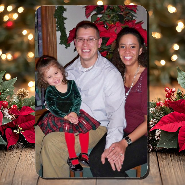 Christmas Family Photo 4 x 6 Happy Memories Magnet (Creator Uploaded)