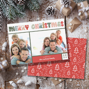 Christmas Family Photo Collage Holiday Card
