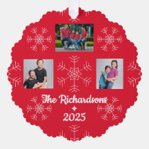 Christmas Family Photo Ornament 