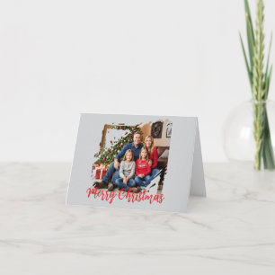 Christmas Family Photo Personalise Holiday Card 