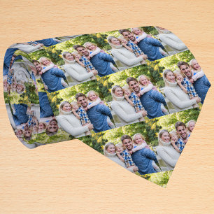 Christmas Family Photo Personalised  Tie