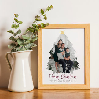 Christmas Family Photo Poster And Print