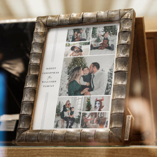 Christmas Family Photo Poster And Print