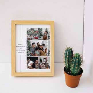 Christmas Family Photo Poster And Print
