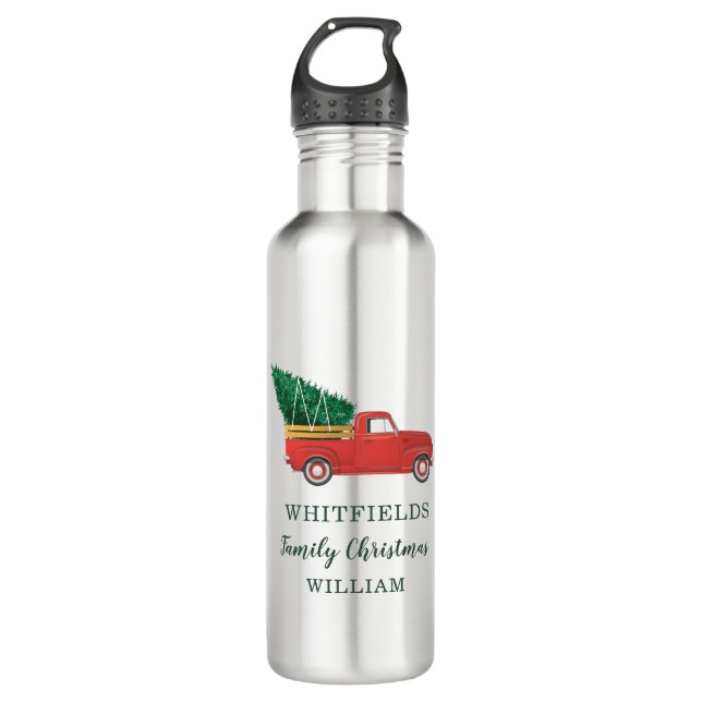Christmas Family Reunion Dad Custom Holiday 710 Ml Water Bottle (Front)