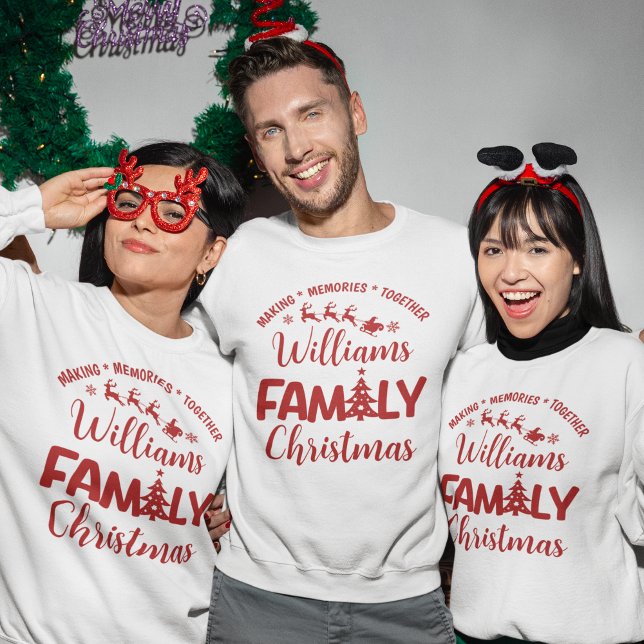 Christmas Family Reunion with Name Sweatshirt (Creator Uploaded)