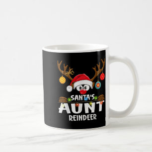 Christmas Family Santa's Aunt Reindeer Pajama  Coffee Mug