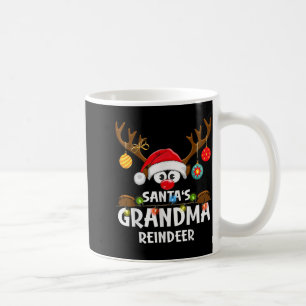 Christmas Family Santa's Grandma Reindeer Pajama Coffee Mug