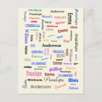Christmas Family Word Cloud Custom Unique