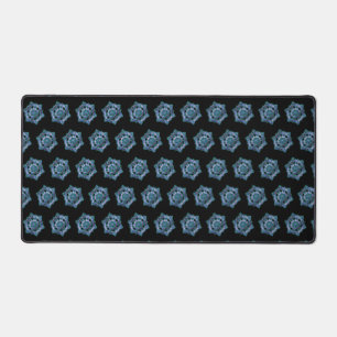 Christmas Fancy Artistic Snowflake Pattern Holiday Desk Mat