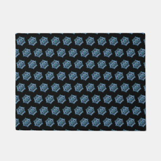 Christmas Fancy Artistic Snowflake Pattern Holiday Doormat
