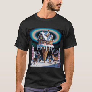 Christmas Fantasy Gingerbread House T-Shirt