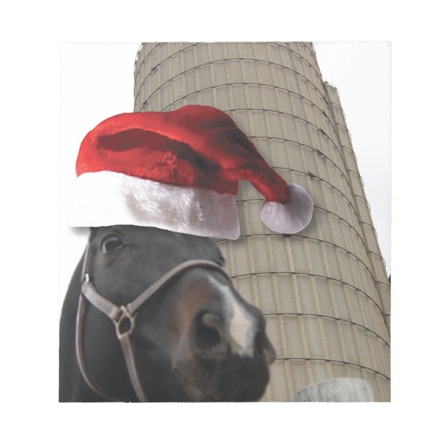 Christmas Farm Horse Notepad (Front)