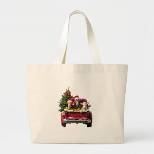 Christmas Farm Large Tote Bag