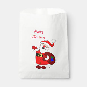Christmas Favour Bags/Waving Santa Bags