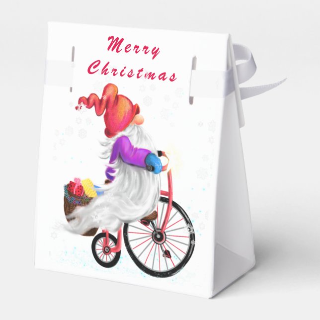 Christmas Favour Box Gnome with Gifts For You (Back Side)