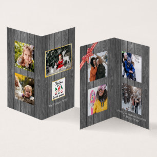 Christmas Favourite Gnomies Old Wood Family Photo