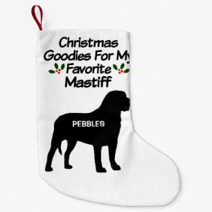 Christmas Favourite Mastiff Dog Small Christmas Stocking