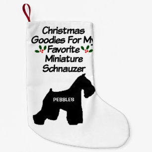 Christmas Favourite Miniature Schnauzer Dog Small Christmas Stocking