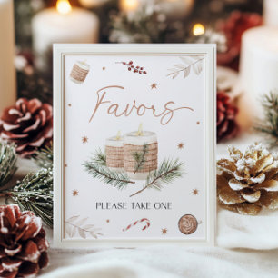 Christmas Favours Table Sign