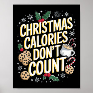 Christmas Feasting Tee - Holiday Indulgence  Poster