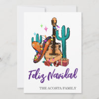 Christmas Feliz Navidad Cactus Sombrero