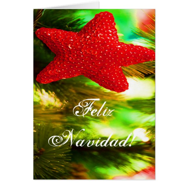Christmas Feliz Navidad Red Star II (Front)