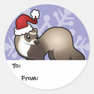 Christmas Ferret Gift Tags