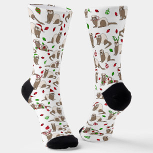 Christmas Ferret Socks