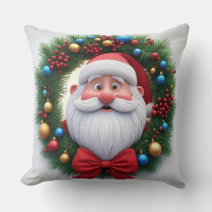 Christmas Festive Cartoon Santa Claus Cushion