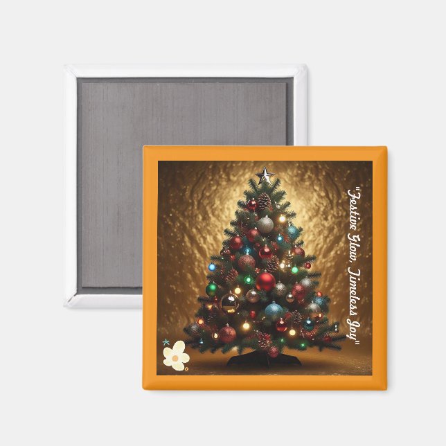 "Christmas Festive Charm" Magnet (Front/Back)