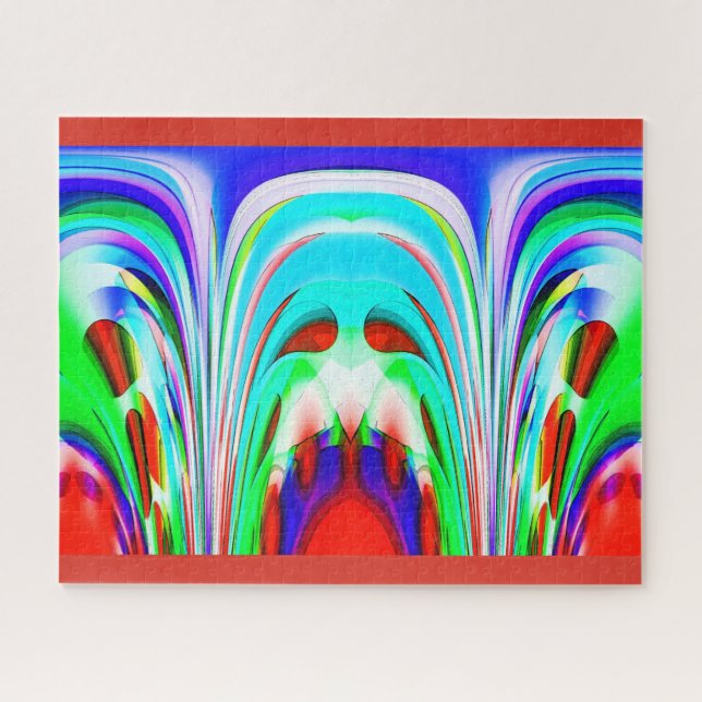 Christmas festive fun art jigsaw puzzle (Horizontal)