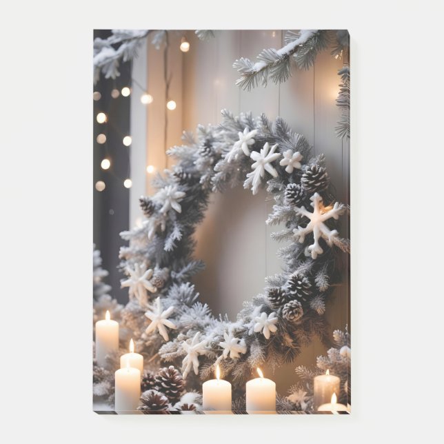 Christmas Festive Holiday Decoration Celebration Post-it Notes (Front)