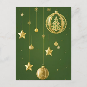 Christmas Festive Holiday Decorations Postcard