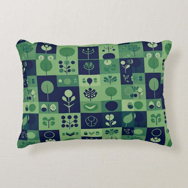 Christmas festive pattern decorative cushion (Front)