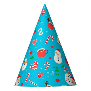 Christmas festive pattern party hat