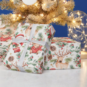 Christmas Festive Santa Claus Wrapping Paper