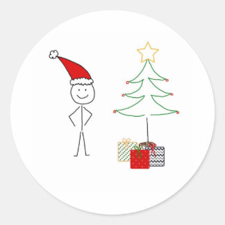 Christmas festive sticker for presents and gifts
