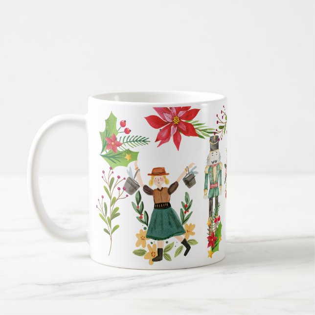 Christmas Festive The Nutcracker Ballet Coffee Mug (Left)