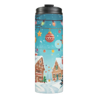Christmas Festive Thermal Tumbler