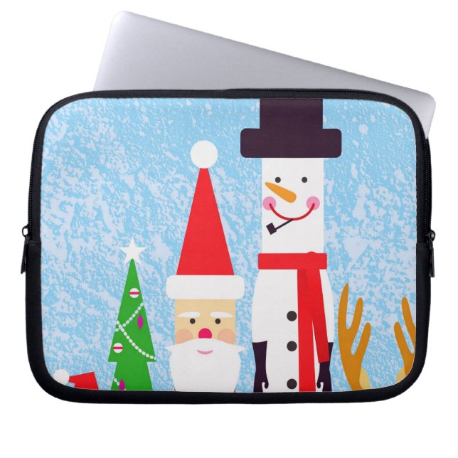 Christmas Figures Laptop Sleeve (Front)