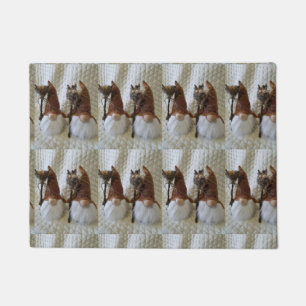 **CHRISTMAS FINNISH GNOMES** DOORMAT