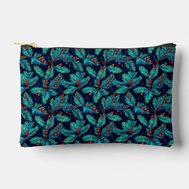 Christmas Fir Branch Pattern-82397 Accessory Pouch (Front)