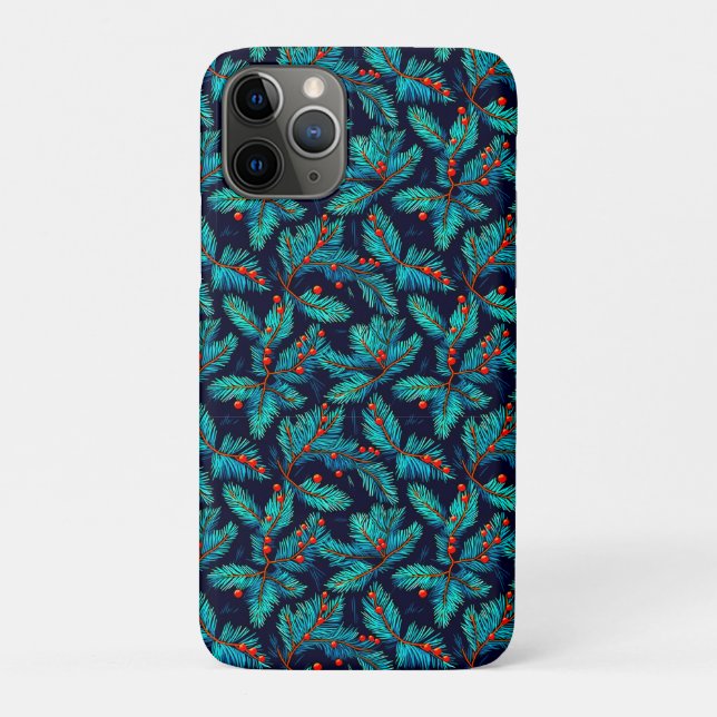 Christmas Fir Branch Pattern-82397 Case-Mate iPhone Case (Back)