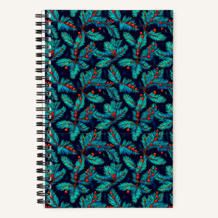 Christmas Fir Branch Pattern-82397 Notebook