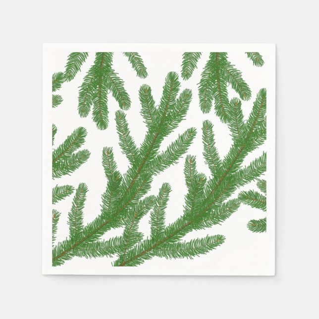 Christmas fir tree branches   napkin (Front)
