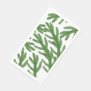 Christmas fir tree branches   napkin