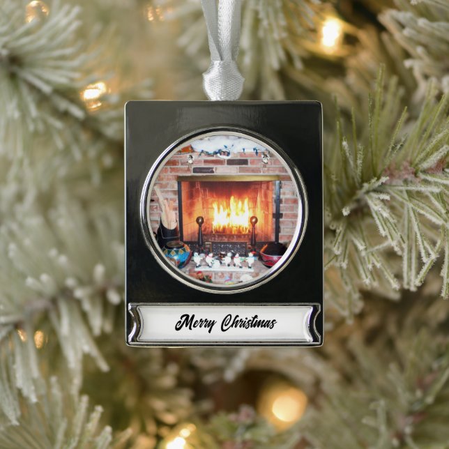 CHRISTMAS FIREPLACE ornament (Tree)